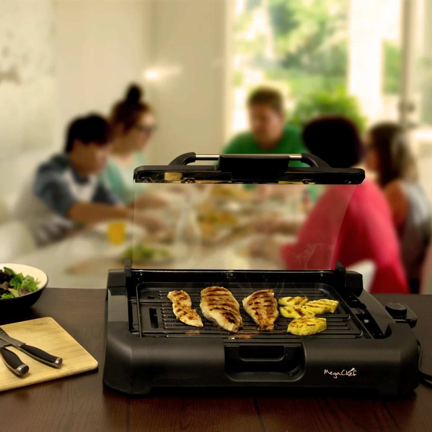 15 in Electric Griddle - Non- 15 in Electric Griddle - Non-Stick, Removable Glass Lidstick, Removable Glass Lid