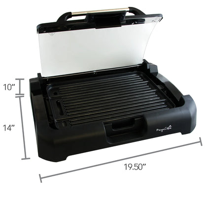 15 in Electric Griddle - Non- 15 in Electric Griddle - Non-Stick, Removable Glass Lidstick, Removable Glass Lid