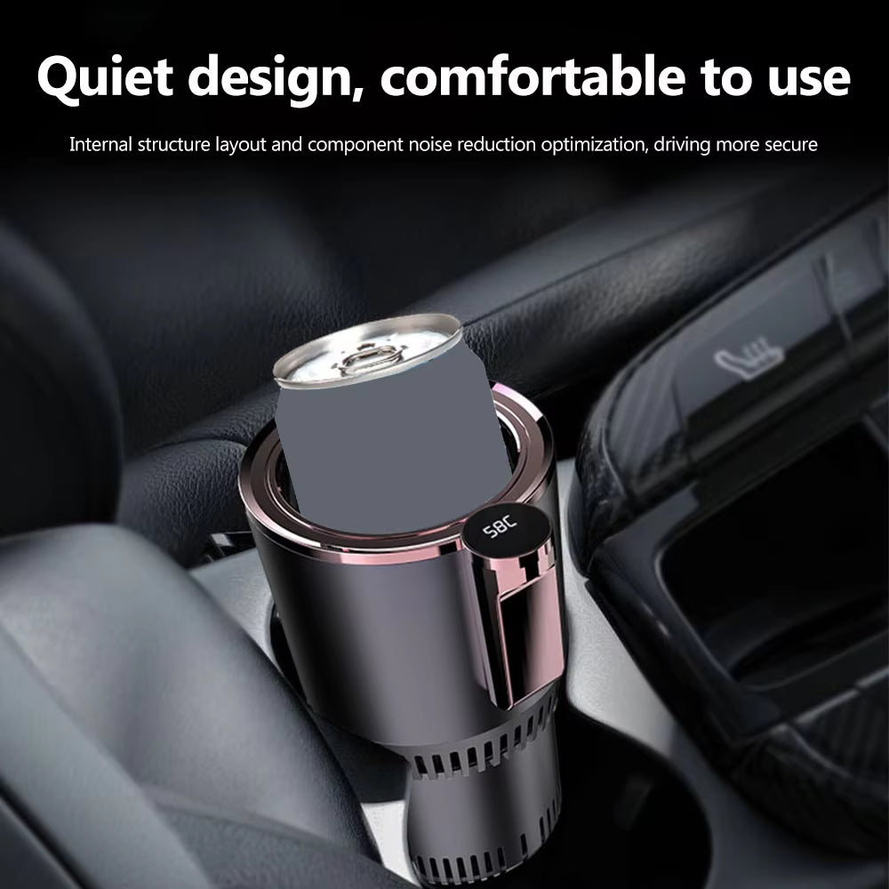 1Pc Car Smart Hot and Cold Cup Drinks Holders Digital Temperature Display Drink Cup Warmer Cooler for Home Office