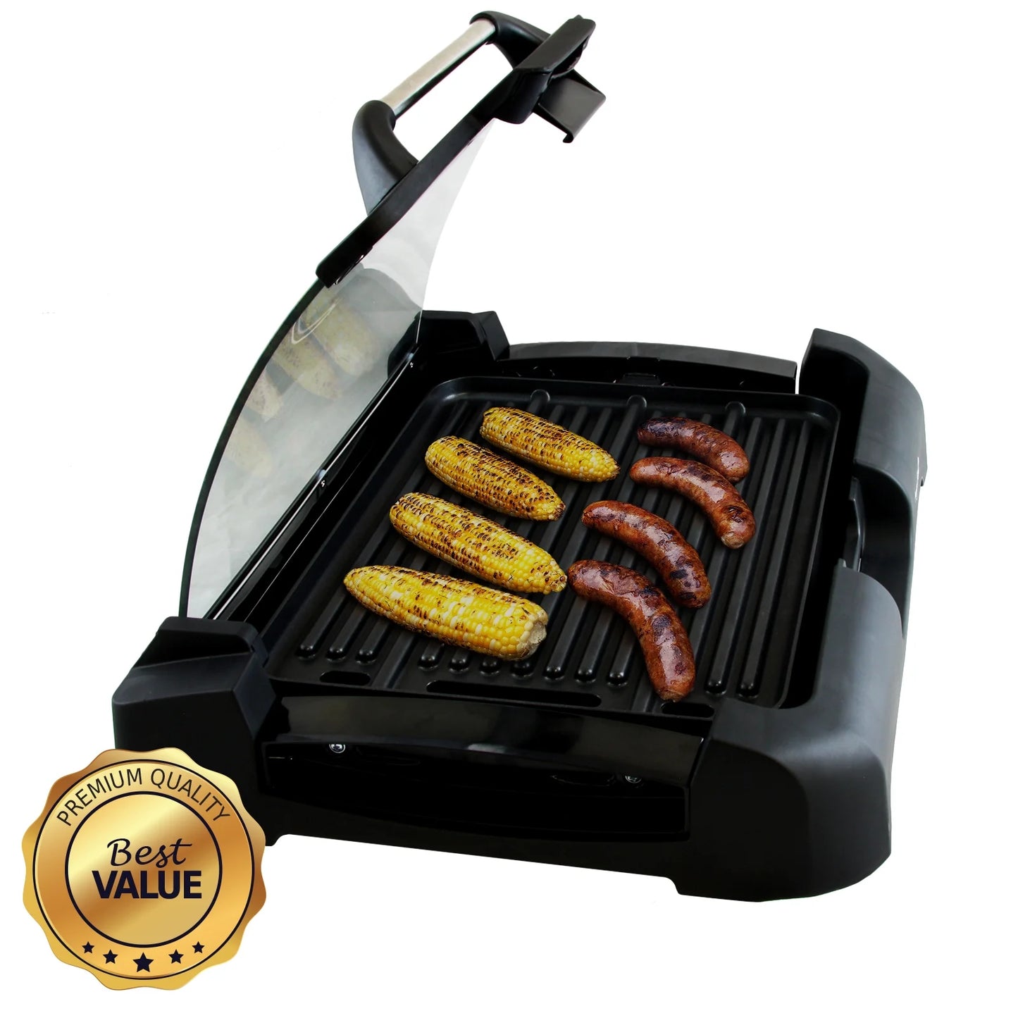 15 in Electric Griddle - Non- 15 in Electric Griddle - Non-Stick, Removable Glass Lidstick, Removable Glass Lid